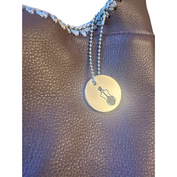 The Sak Hand-Crocheted Leather & Cotton Shoulder Bag Brown & Multicolor - Picture 2 of 6